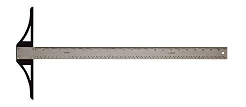 ALVIN SST18 Stainless Steel Professional Graduated T-Square, Drawing and Design Tool, Great for Carpentry, Drafting, Architecture, Engineering, and Art - 18 Inch - size: 18", style: Pro Graduated