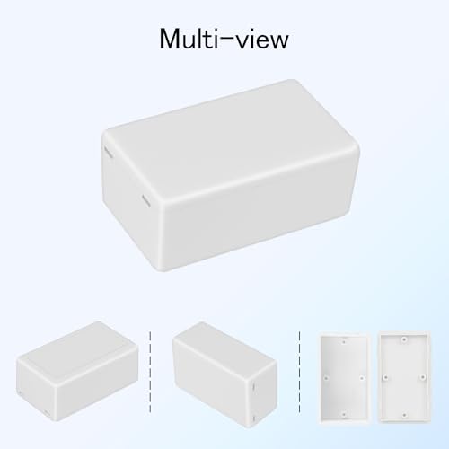 Project Box 8 Pieces Electrical Box Small Junction Box ABS Plastic Enclosure Power Electronic Case White 2.4" x 1.4" x 1"(61 x 36 x 25mm) - color: White, size: 2.4" x 1.4" x 1.0"