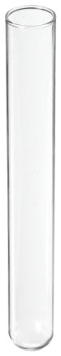 Kimax 73500-18150 N-51A Borosilicate Glass 29mL Disposable Culture Tube, with Rim Top, Clear (Case of 500)