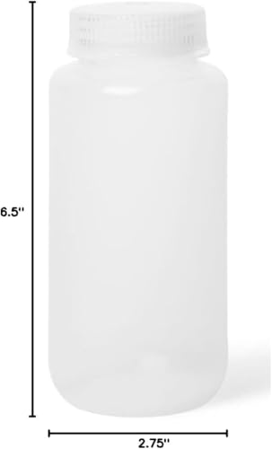 United Scientific™ Sample Bottle, Polypropylene Wide Mouth, 500ml, 1-Pack