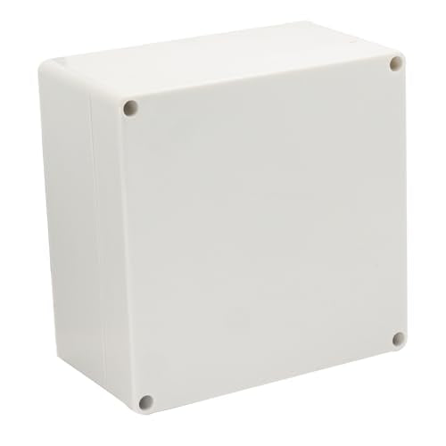 Project Box IP65 Waterproof Junction Box ABS Plastic Electrical Boxes DIY Electronic Project Case Power Enclosure White 6.30x6.30x3.54 inch (160 x 160 x90 mm) - color: White, size: 6.30"x6.30"x3.54"