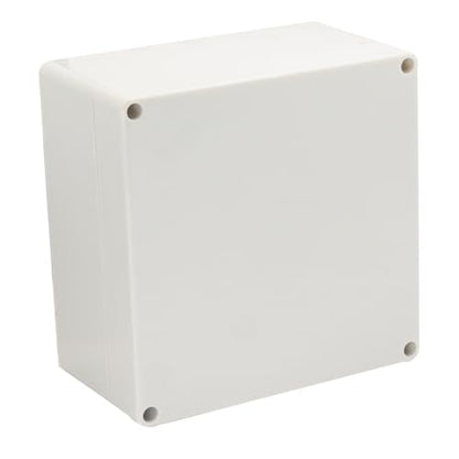 Project Box IP65 Waterproof Junction Box ABS Plastic Electrical Boxes DIY Electronic Project Case Power Enclosure White 6.30x6.30x3.54 inch (160 x 160 x90 mm) - color: White, size: 6.30"x6.30"x3.54"