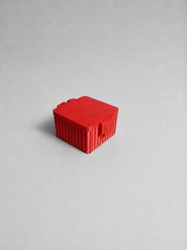 Peptide Case for Fridge, Vial Storage Box Holds 9 Vials 2ml 3ml, Red - color: Red