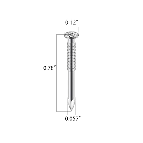 Wensilon (700 pcs)3/4 inch Stainless Steel 304 Nails, Hanging Nails, Wall Nails, Dowels, Long Nails - color: Ss, size: 3/4