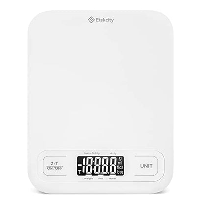 Etekcity Food Kitchen Scale, Digital Grams and Ounces, Large - color: Clean White