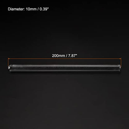 MECCANIXITY 3.3 Borosilicate Glass Stick 7.87" Length 10mm Dia Stir Rod Mixing Tools with Both Ends Round for Lab Kitchen Science 3Pcs - size: 7.87"
