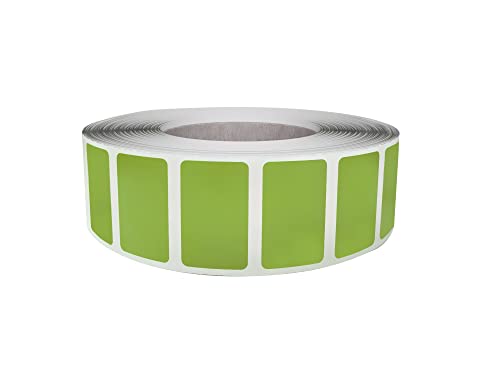 Royal Green Olive Green Removable Labels, 25.5 x 16mm, 1000 Pack - color: Olive, size: 1000
