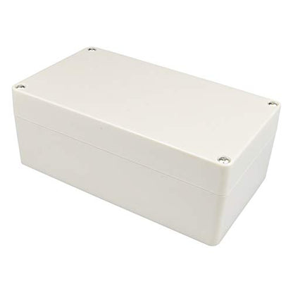 Waterproof Plastic Project Box IP65 ABS Electronic Junction Box Enclosure 6.2 x 3.54 x 2.3 inch 158 x 90 x 60 mm (Gray White) - color: White, size: 6.2"x3.54"x2.3"