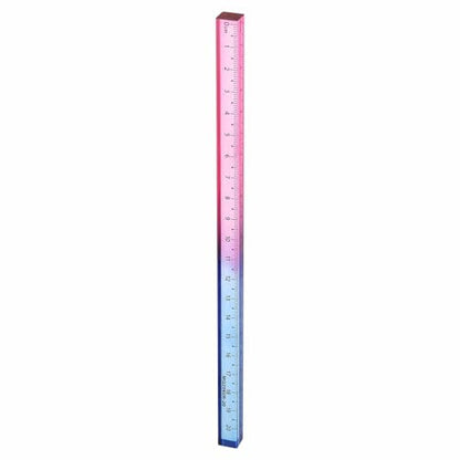 HARFINGTON Acrylic Clear Straight Rulers 20cm Metric,Blue-Pink - color: Blue-Pink, size: 20cm