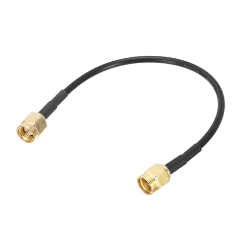 uxcell SMA Male to SMA Male Coaxial Cable 50 Ohm 0.5 Feet RG174 - size: 0.5 Feet
