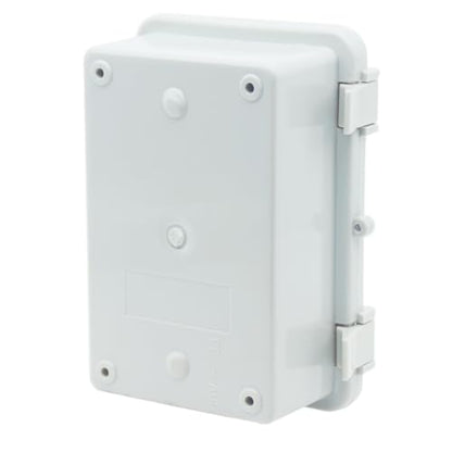 Junction Box, Hinged Clear Cover IP67 Waterproof ABS Project Box with 2 NPT 1/2" Cable Gland, Electrical Box Enclosure with Mounting Plate & Wall Bracket 5.9 x 3.9 x 2.8inch(150x100x70mm) - color: Transparent, size: 5.9"x3.9"x2.8"