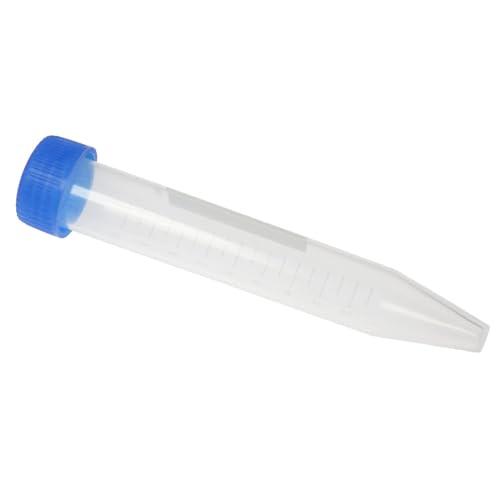 RLECS 20PCS Transparent Conical Bottom Test Tube with Screw Cap 10ml Graduated Centrifuge Tube for Liquid Storage Sample Molecular Biology Micro Operation Experiment Frozen Conical Tube Container