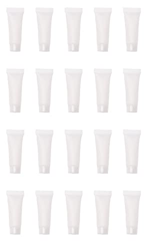 sowaka Empty Refillable Tube 20 Pcs 10 ML Plastic Squeezable Soft