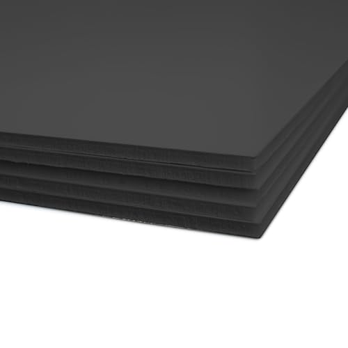 Flipside Products Total Black Foam Board 30” x 40” - Premium Double-Sided with Black Core, 3/16" Thick - Photography Mounting, Art Projects, Presentations, Display & Signage – Pack of 5 - color: Total Black, size: 30" x 40"