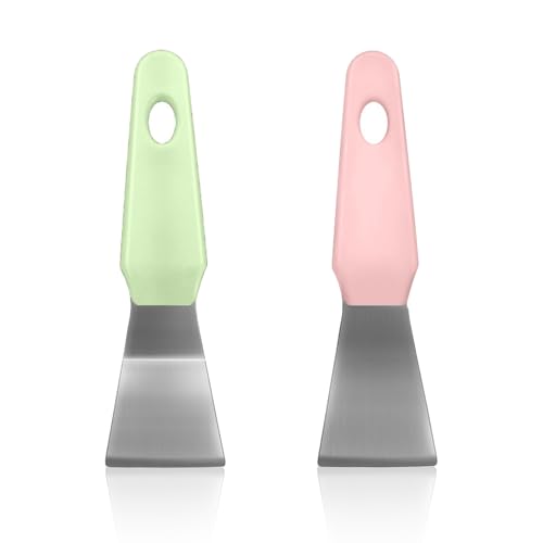 3D Print Scraper Tool Upgraded Metal 3D Printer Spatula with Comfortable Grip Remover Essential Tool for 3D Printing Model Supports No Clogger Printers Accessories for 3D Printing Projects Pink Green - color: Green Pink