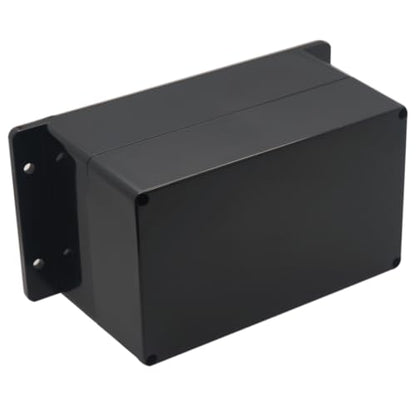 Project Box IP65 Waterproof Junction Box ABS Plastic Electrical Boxes DIY Electronic Project Case Power Enclosure with Fixed Ear 7.87x4.72x4.45 inch (200 x 120 x113 mm) - color: Black, size: 7.87"x4.72"x4.45"