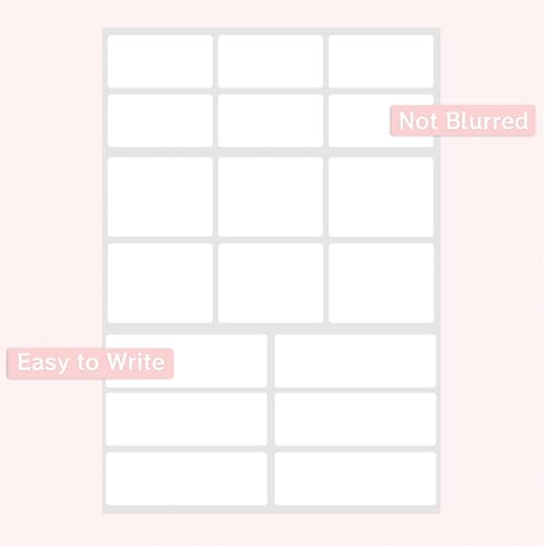 540Pcs Removable Labels, Labels Stickers - color: White