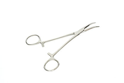 SE 5.5-Inch Stainless Steel Curved Forceps - Self-Locking, Serrated Tip for Precision Grip and Clamping - Perfect for Crafting, Fishing Tasks, Jewelry Making, and More! - - size: 5-1/2", style: Curved