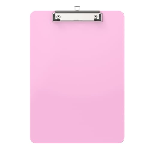Plastic Clipboards, Pink 8.5x11 Clip Board - color: Pink