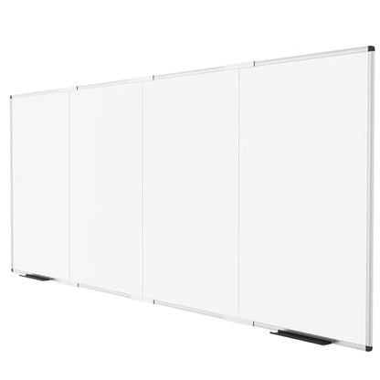 VIZ-PRO Large Magnetic Dry Erase Whiteboard, 120 x 48 Inches, Foldable - size: 120"W x 48"H