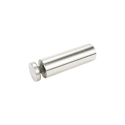 Sign Standoff Screws 1" Dia 3.2" Length Glass Standoff Bolts Stainless Steel 3/8" Thread Dia Advertising Screws - 4pcs - size: 1" Dia x 3.2" Length 4pcs
