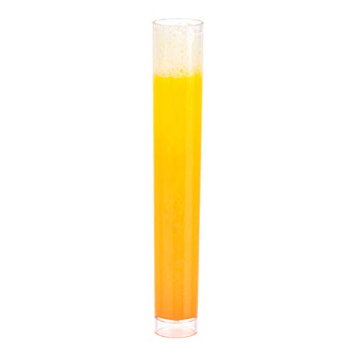 Restaurantware-Delgado 1 Ounce Test Tube Shot Glasses, 100 Disposable Test Tube Shots For Alcohol - Rack Sold Separately, Scientific Themed Party Decorations, Clear Plastic Glasses, - size: 100 Count, style: Test Tube