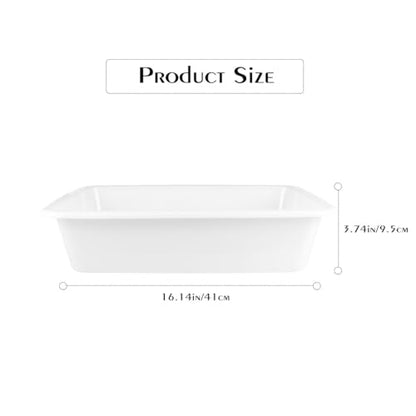 3Pcs Chemical Reagent Containment Tray, Alkali Resistance and Acid Resistance Laboratory Spill Tray, Plastic Laboratory Storage Supplies, Chemical Instrument (Large/Medium/Small)