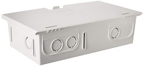 Leviton 9.01" Compact Structured Media Enclosure with Cover, White, 47605-MDU