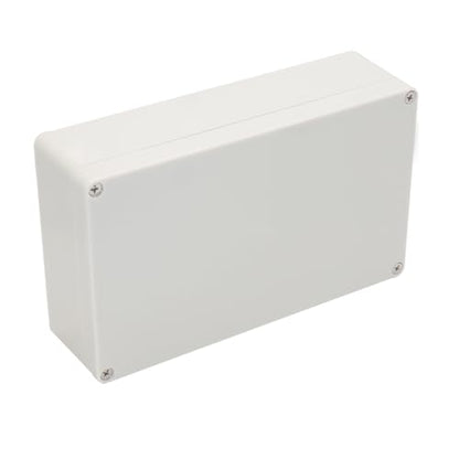 Project Box IP65 Waterproof Junction Box ABS Plastic Electrical Boxes DIY Electronic Project Case Power Enclosure White 7.87x4.72x2.2 inch (200 x 120 x56 mm) - color: White, size: 7.87"x4.72"x2.2"