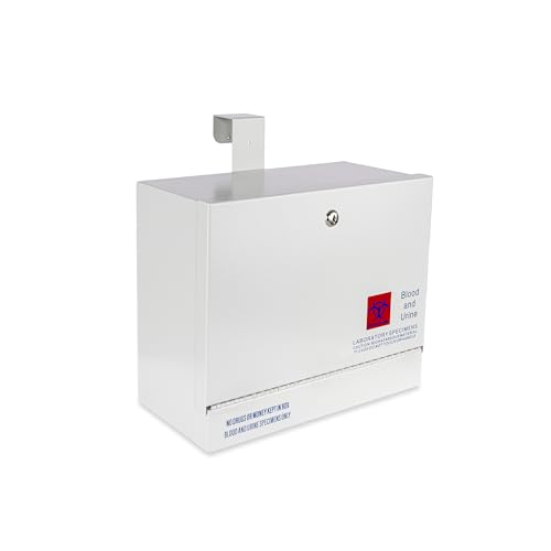 POCHAR Stainless Steel Door-Hanging Specimen Lock Box for Medical Labs