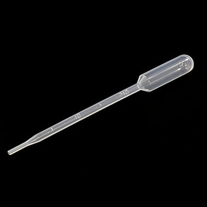 ULAB 100 Pcs Sterile Transfer Pipettes, Individual Peel-Pack, Vol. 3ml, 0.25ml Graduation Interval, 140mm Long, Low-Density Polyethylene Material, UTP1015 - style: Vol.3ml, 100pcs, Individual Peel-Pack