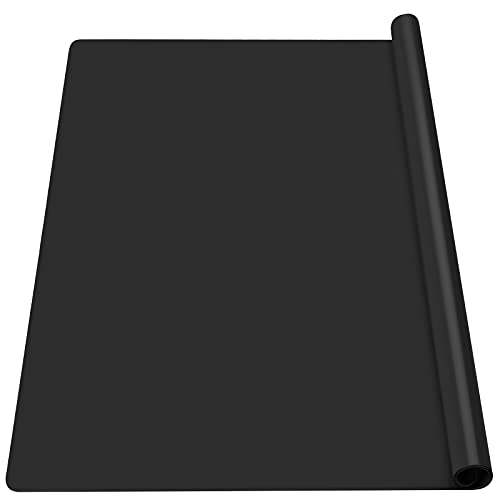 Gartful Extra Large Silicone Mat for Craft, 25.2" x 17.7" Silicone Craft Sheet Jewelry Casting Mold, Countertop Mat, Nonskid Counter Table Protector, Multipurpose Mat, Placemat, Black - color: Black, size: 17.7" x 25.2"