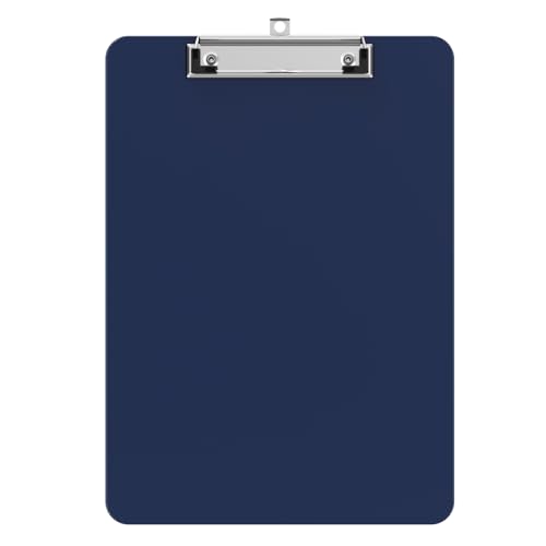 Plastic Clipboards, Blue 8.5x11 Clip Board - color: Blue