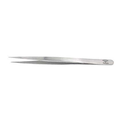 High Precision Stainless Steel Lab Tweezers/Forceps with Straight Slender Fine Point