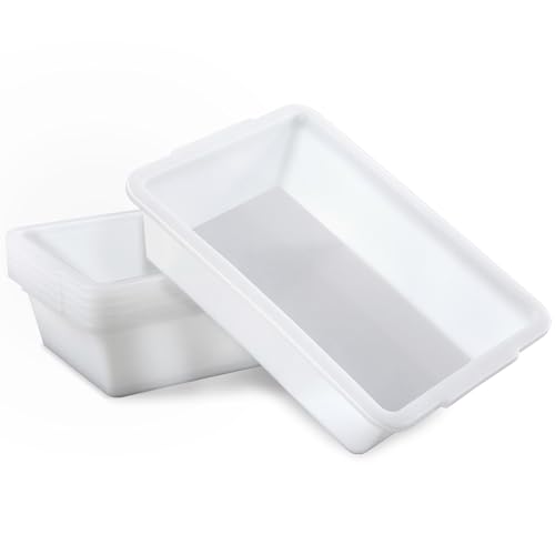 Remerry Plastic Containment Tray for Lab, 6 Pack, 15 L X 10.8 W X 4 H - size: 15 L x 10.8 W x 4 H