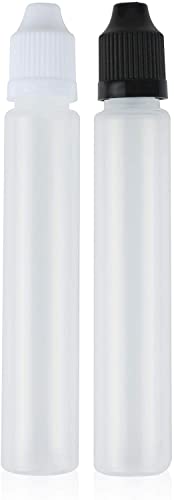 Dropper Bottle, Black and White, 30ml, 20pcs
