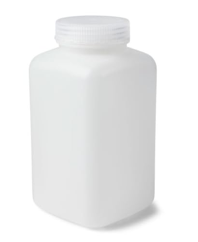 United Scientific™ HDPE Reagent Bottles with Caps, 1000ml, Pack of 6 - size: 1000 mL (32oz)