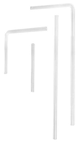 EISCO 4 Piece Glass Delivery Tube Set - Variably Shaped - Borosilicate 3.3 Glass
