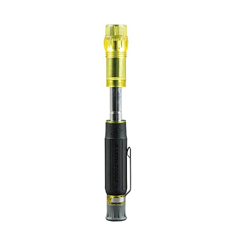 Klein Tools 32614 Multi-bit Precision Screwdriver Set, 4-in-1 Electronics Pocket Screwdriver, Professional Phillips and Slotted Bits, EDC - style: Multi-Bit Screwdriver