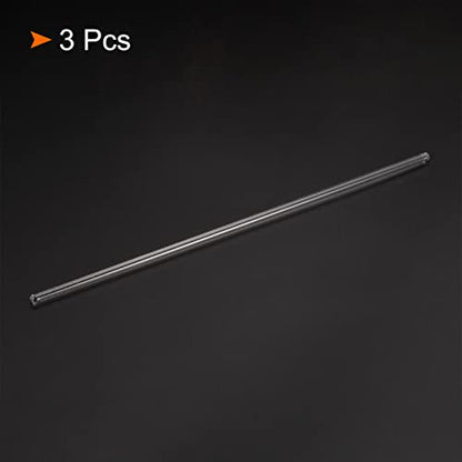 MECCANIXITY 3.3 Borosilicate Glass Stick 7.87" Length 4mm Dia Stir Rod Mixing Tools with Both Ends Round for Lab Kitchen Science 3Pcs - size: 7.87"