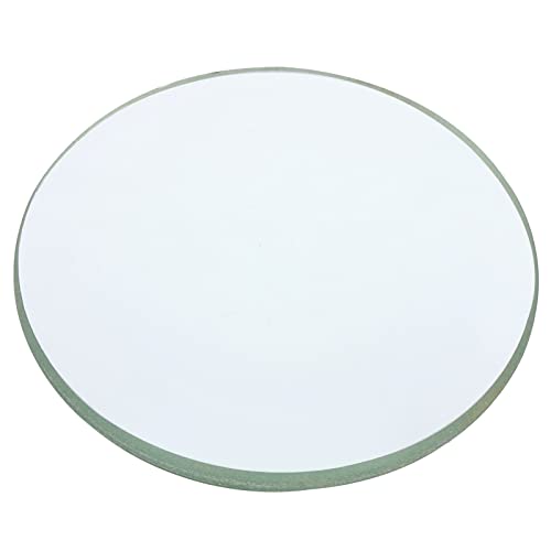 PATIKIL 4" (100mm) Focal Length Double Convex Lens, 50mm Diameter 9mm Height Glass Optically Polished Round Edges Lens for Physics Experiment, Clear