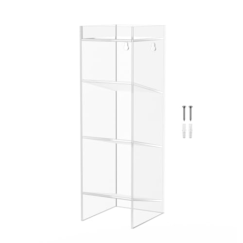 Marketing Holders Tube Rack Clear Acrylic 3 Compartment Wall Mount with Hanging Hardware or Countertop Clinics Hospitals and Pharmaceutical Easy Access Lightweight - size: 3 Compartment