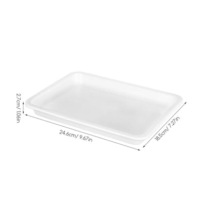 DOITOOL Laboratory Reagent Tray 4-Pack Acid Alkali Resistant Leakproof Lab Sample Tray Chemical Reagent for Experiments Research Labs Educational Use 9.68X7.28X1.06in