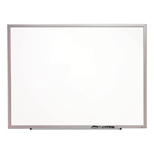 Quartet Magnetic Porcelain Whiteboard, 4' x 3' White Board, Premium, Duramax, Silver Aluminum Frame (2544) - color: Silver, size: 48"W x 36"H
