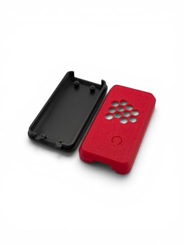Protective Case Compatible with Raspberry Pi Pico Boards – Micro-USB Access & Passive Ventilation, Snap Case, Wire Access,Plastic - color: Red/Black