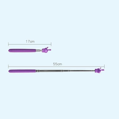 Telescopic Teaching Pointer for Teachers, Retractable Presentation Stick for Classroom, Online Teaching, Elementary School and Kindergarten