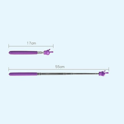 Telescopic Teaching Pointer for Teachers, Retractable Presentation Stick for Classroom, Online Teaching, Elementary School and Kindergarten