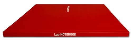 BookFactory Lab Notebook, Red, Hardbound, 100 Pages - color: Red