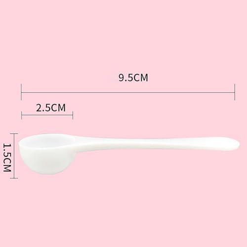5 Pcs 4ml/2g Measuring Spoon Scoop White Teaspoons Tablespoon Plastic Measurement Spoons For Protein Micro Powder Dry Ingredient