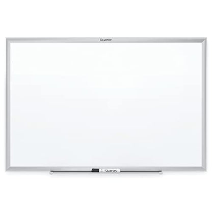Quartet Whiteboard, Non-Magnetic Dry Erase White Board, 6' x 4', Total Erase, Silver Aluminum Frame (S537) - color: Silver, size: 72"W x 48"H